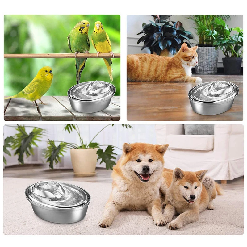2022  Pets drinking water fountain, oem logo design source factory price cat dog water fountain with filters for pet drinking