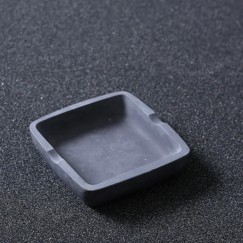 2022 China Wholesaler Modern Cement Ash Tray Luxury Custom Logo Cigar Ash Tray Ashtray Desktop Pocket For Home Offices Hotel
