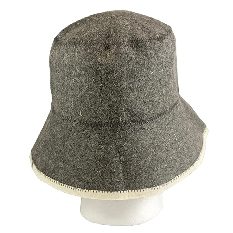 Custom Embroidery Logo Wool Sauna Bucket Hat