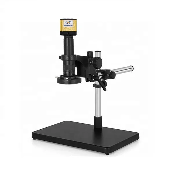 Boshida HD2003-A08  digital measurement  video microscope with boom arm stand  and PCB/industry inspection with LED illumination