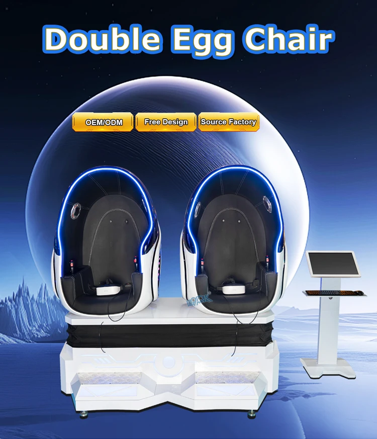 Guangzhou Factory Egg Chair Shaped Vr Cinema Simulator 9d Vr Pod For Shopping Mall Kids Fun
