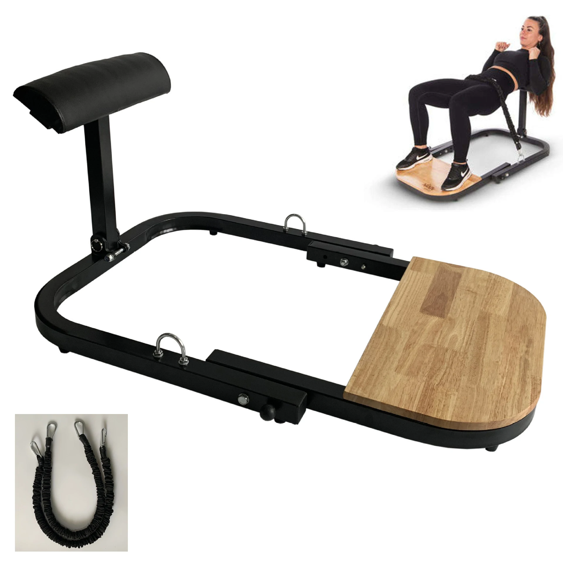 Customized Exercise Hip Up Trainer Fitness Workout Portable Hip Thrust Machine Thigh Button Buttock Hip Up Trainer