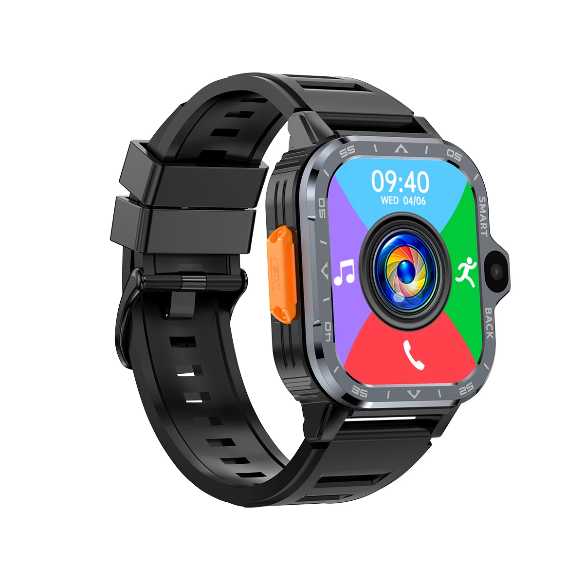 New 4G Smart Watch Memory 2G+16G 1.99 Inch Large Screen Display 2.0MP Camera Video Call Insert Sim Card WiFi GPS Location