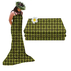 Mornkid   Polynesian Fabric Dresses Use Custom Pattern Digital Printing Thermal Transfer Use 100% Polyester Fabric custom