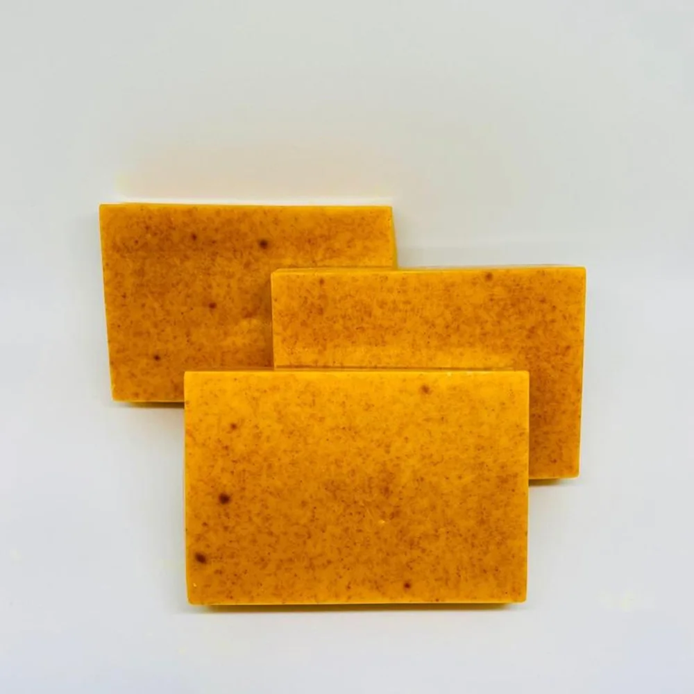 Lemon Turmeric Kojic Acid Brightening Soap Handmade Solid Face Soap Dark Spot Remover Papaya organic Main Ingredient Wholesale