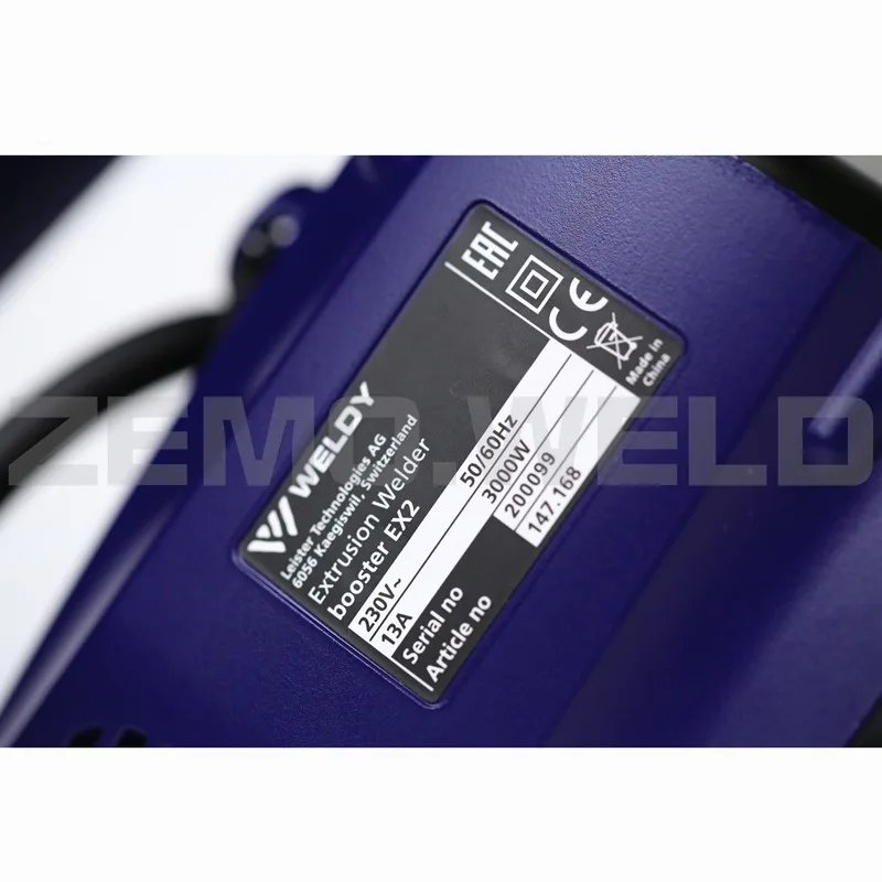 Weldy Booster EX2 3000W HDPE PVC Hot Air Extrusion Welding Gun Plastic Welding Hand Extruder