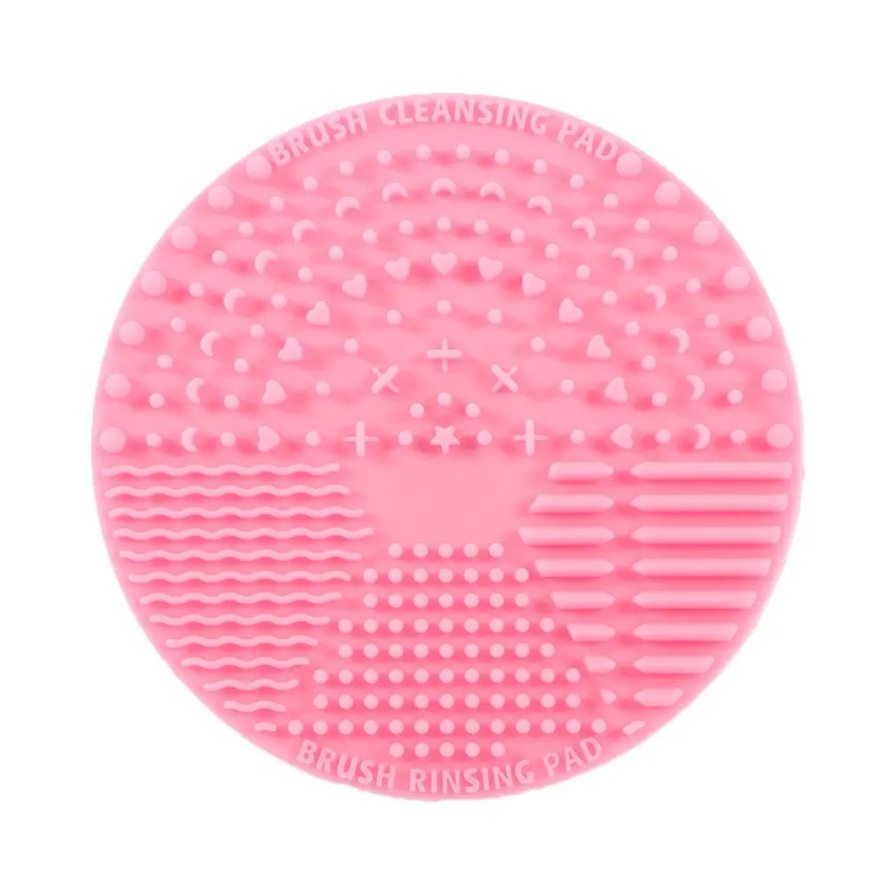 Brush Cleaning Mat,Silicone Makeup Cleaning Brush Scrubber Mat Portable Washing Tool Cosmetic Brush Cleaner with Suction Cup