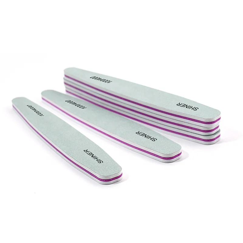 Профессиональная пилка для ногтей моющаяся двухсторонняя 1000/4000 пилка для полировки ногтей