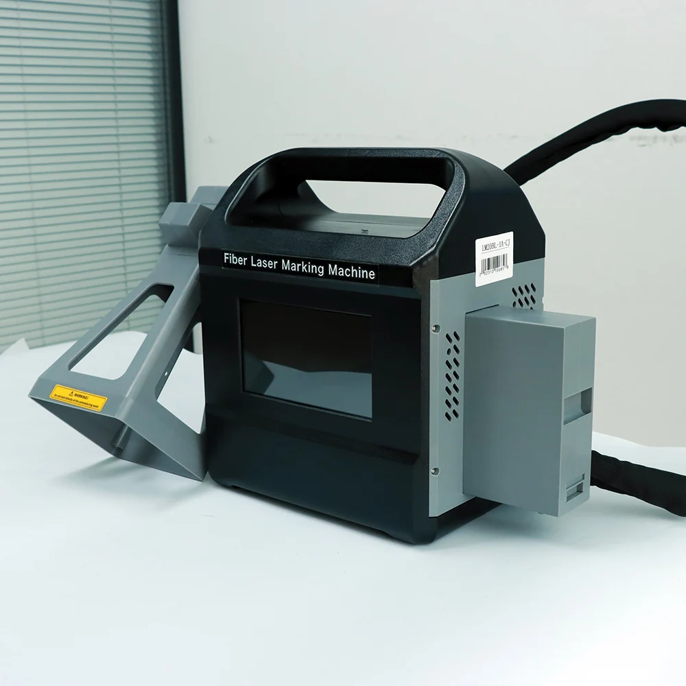 Портативный 50 Вт волоконно-лазерный маркировочный станок небольшой размер ручной 3D логотип маркер DWG/BMP/PLT/DXF домашнего использования автомобильные шины лазерный источник