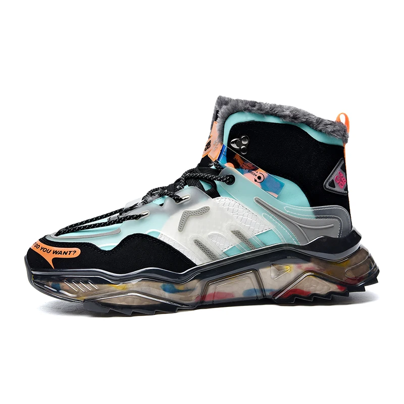 Man Flat Fashion High-top Sneakers Footwear Custom Logo Walking Style Shoes Walking Style Shoes 1