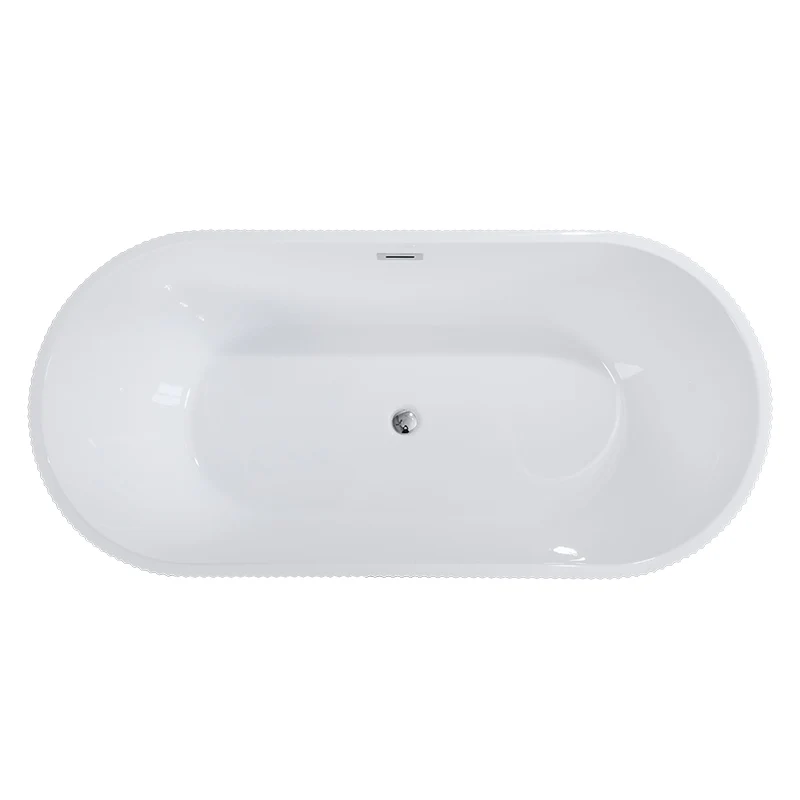 Hot Sale Acrylic Bathtub Modern Design Freestanding Bath Tub White Free Standing Alone Soaking whirlpool Tub