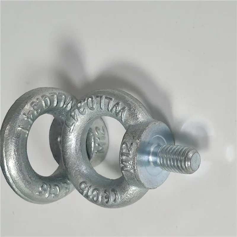 Supply Zinc plated Forged DIN 580 eye bolt