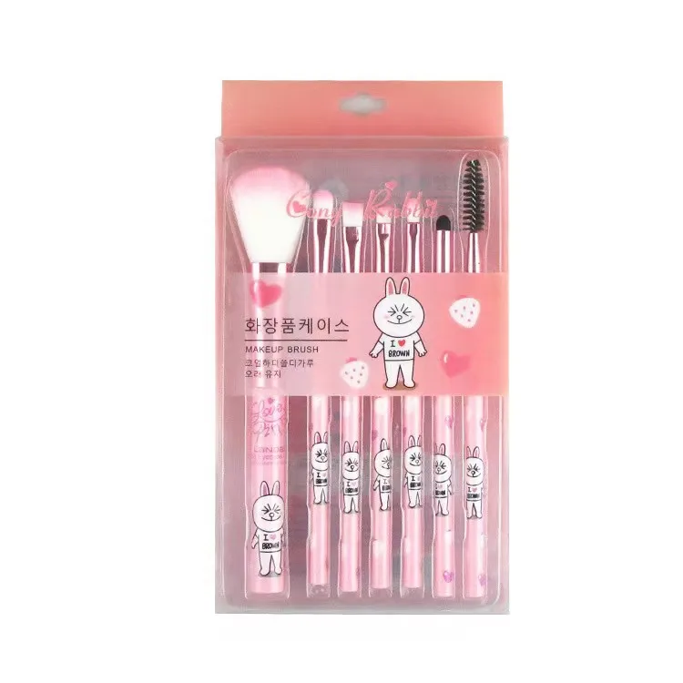 HelloKitty Cartoon Makeup Brush Set Cartoon Anime Hello KT Makeup Brush Girls Accessoires Girls Gift