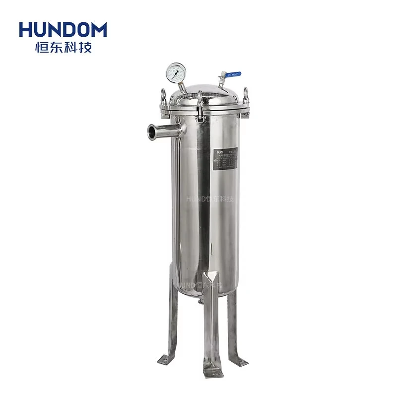 HUND Factory Price Stainless Steel Bag Filter Machine For Wine Alcohol Paint Ink