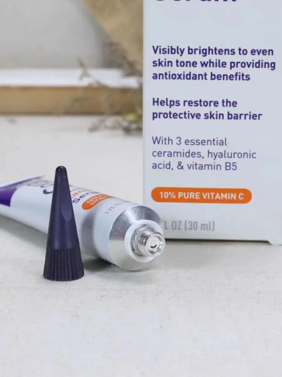 Ceravee hot sale 30ml vitamin C10% serum anti-oxidation acne whitening essence skin renewal aluminum hyaluronate tube