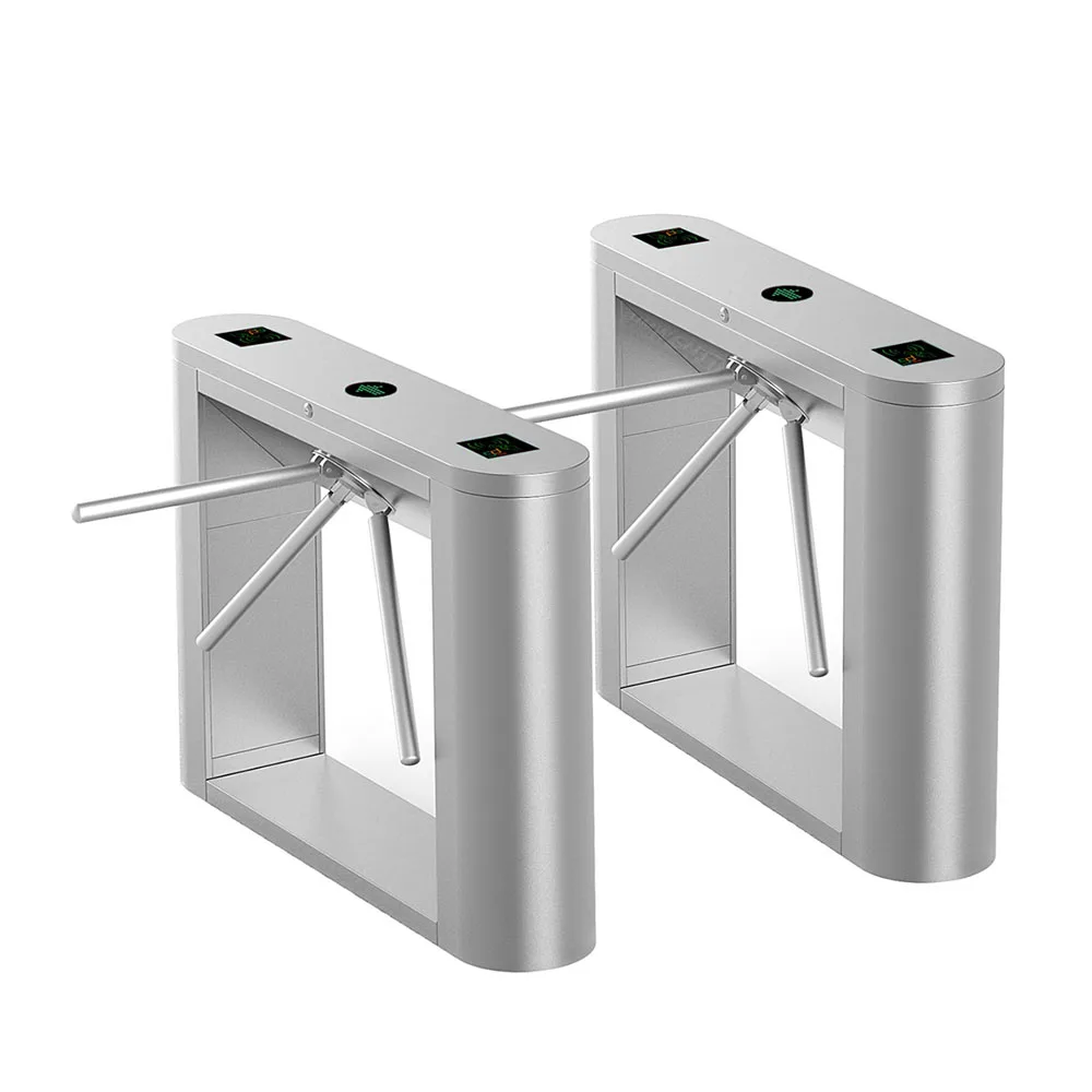 Hot Sale Face Recognition Arm Drop Electronic Tripod Turnstiles with QR Code Barcode Reader