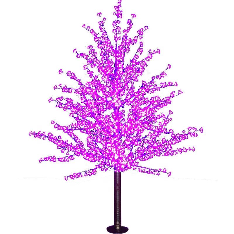 Прямо Водонепроницаемый Свадебный сад уличный Декоративный Рождественский светильник светодиодный Вишневый свет дерево
