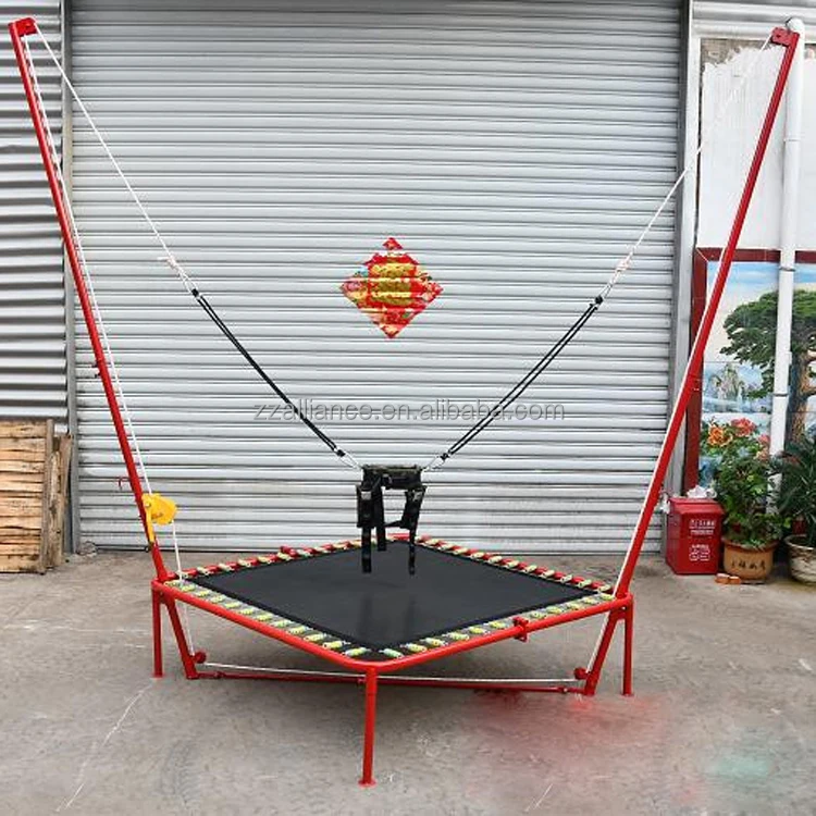 Kids bungee jumping trampoline bungee jumping for kids factory supply good quality