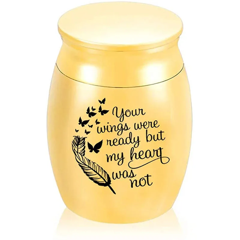 Stainless Steel Keepsake Pet Cremation Urns Dog Cat Pet Coffins Cremation Urn