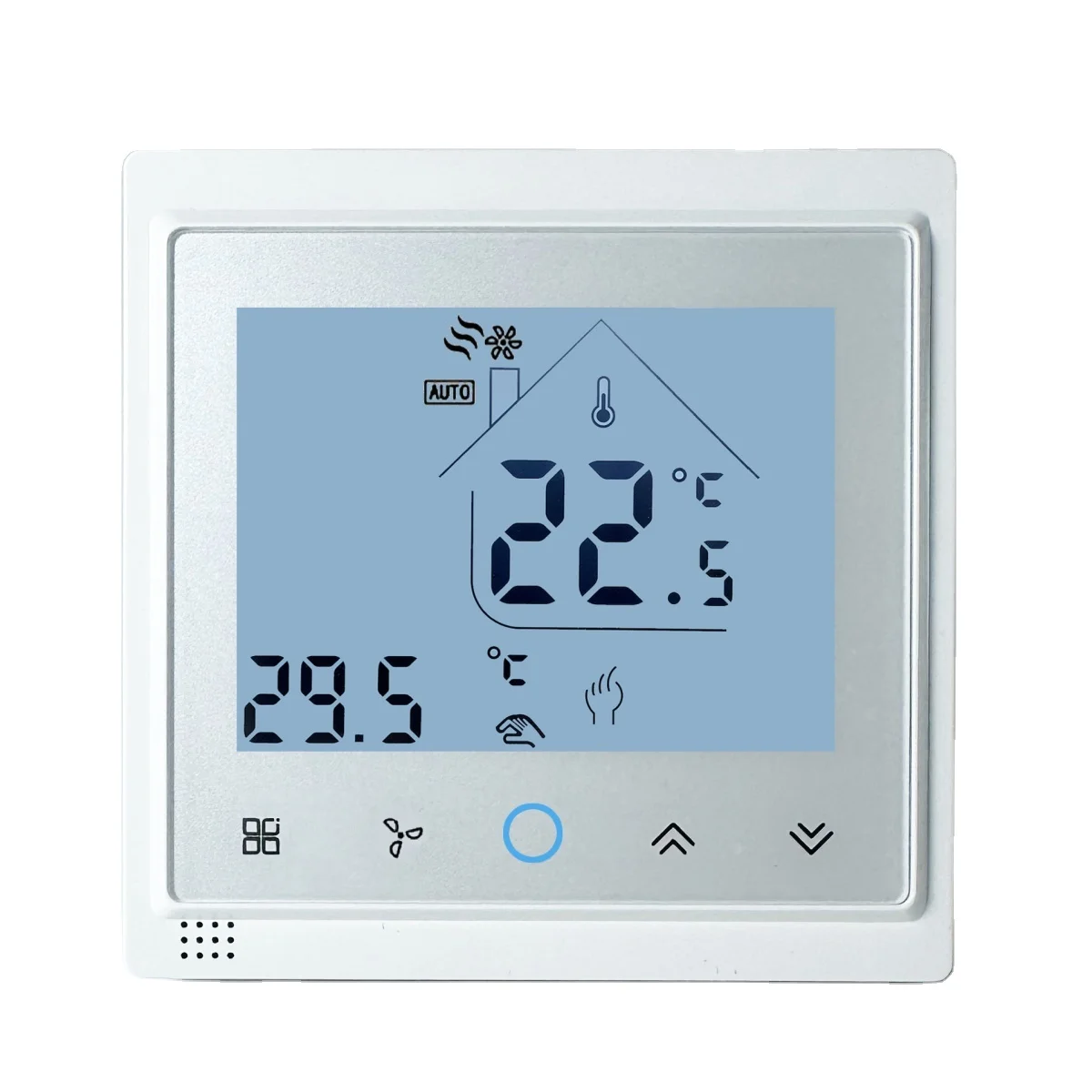 Telin AC603F Tuya Office Wall Mounted Air Recuperator Floor Heating Systems Fan Coil Unit Hvac System & Parts Smart Thermostat