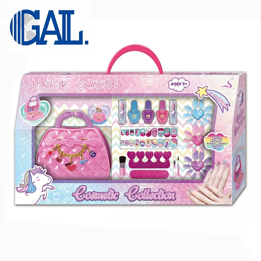 
Fashion girls beauty play set DIY nail polish case for kids 