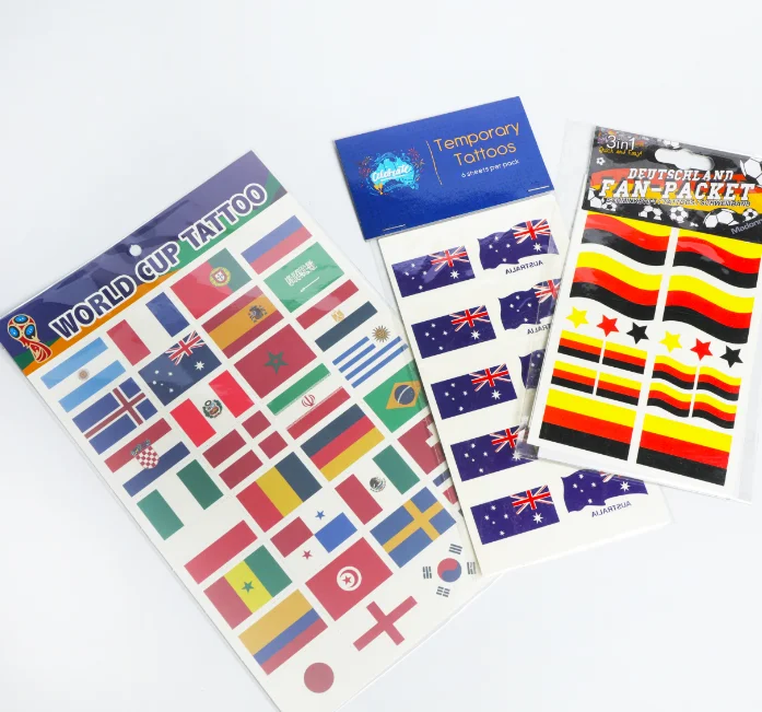 countries all over the world country flag tattoo temporary tattoo sticker