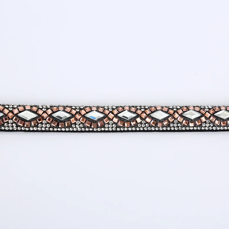 Crystal Rhinestone Tube Rope bling Shoes Lace Trouser Rope Rhinestone Diamond Strip Cord Rhinestone Rope