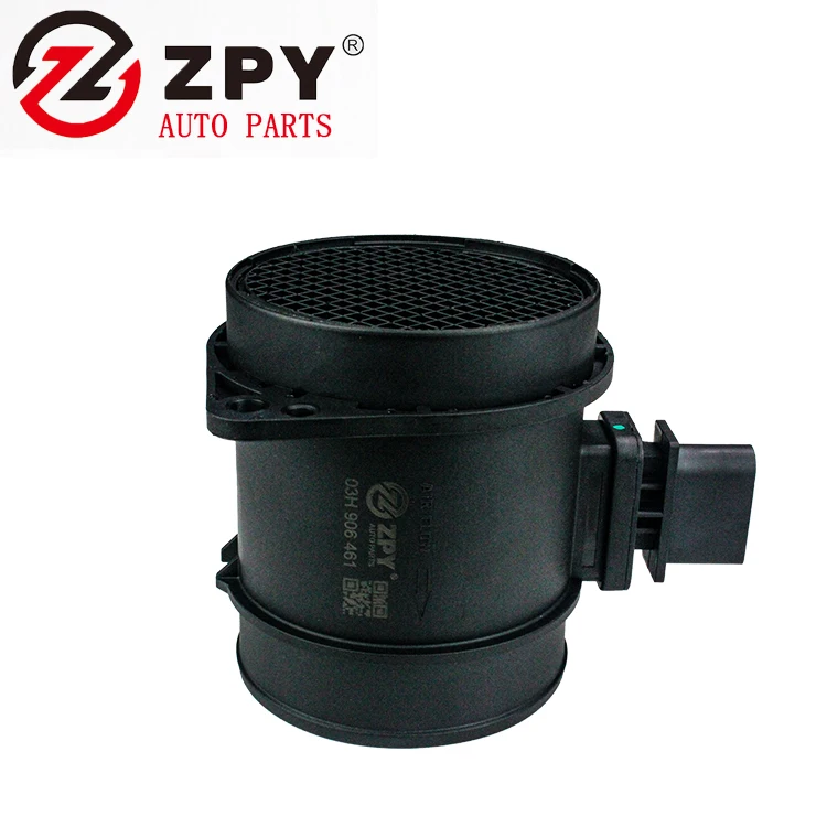 ZPY Brand Wholesale Auto Parts Mass Air Flow Sensor 03H906461 for AUDI Q7 TT SKODA Superb VOLKSWAGEN Passat CC Touareg Black Gua