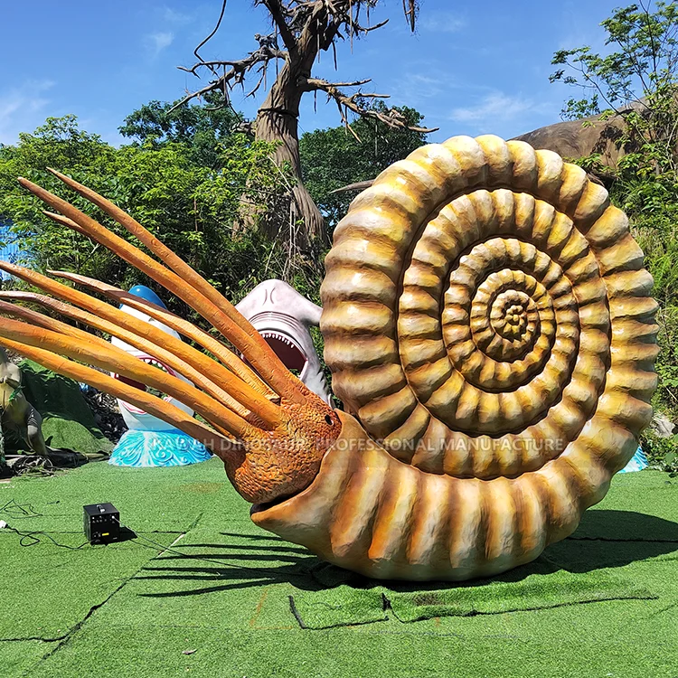 Buy Ammonite Statue With Movements Animatronic Ancient Marine Animals Ocean Park Decoration