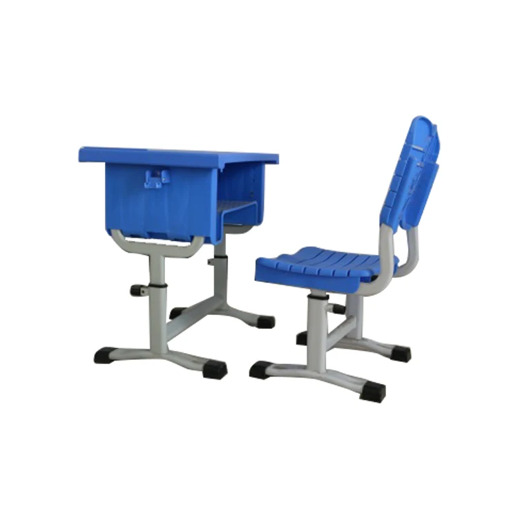 
School furniture ergonomic student study desk and chair set for children 