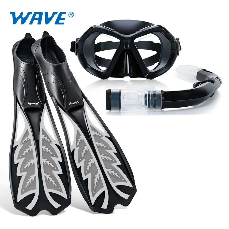 Wholesale adult silicone snorkel mask set professional scuba diving equipment