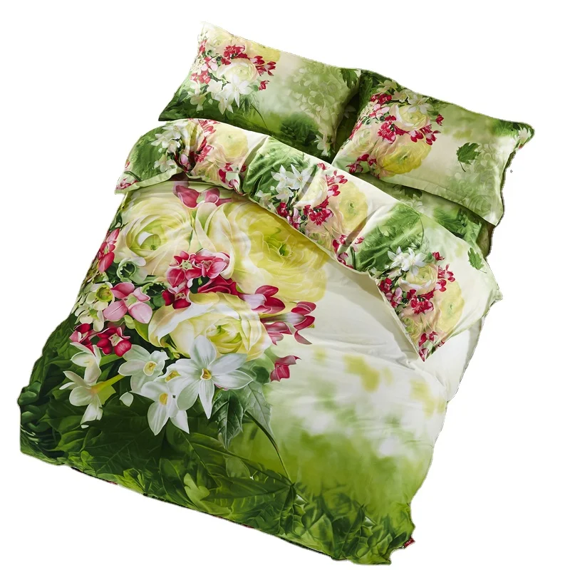 
 Хлопок, цифровая печать, набор постельного белья 4 ед. из пододеяльник установлен или плоский лист стиль  