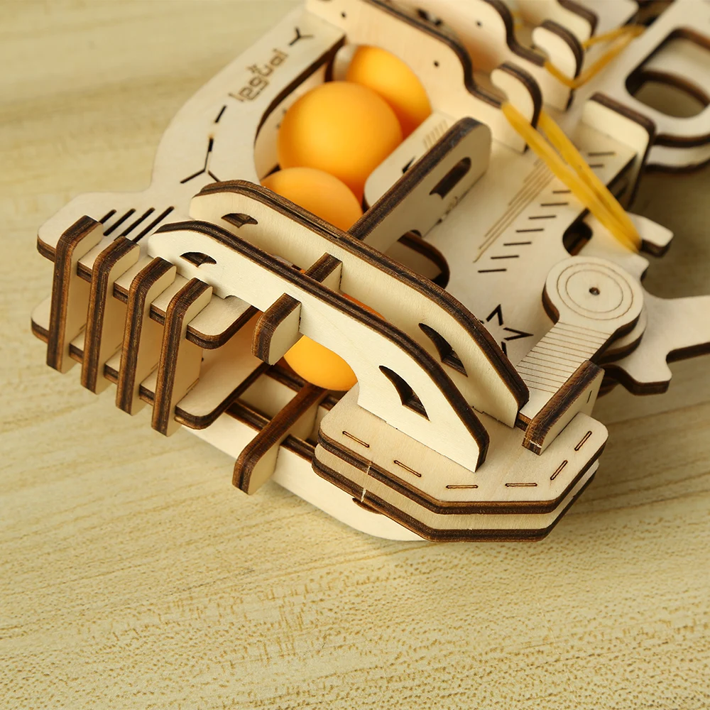 Amazon supplier New 3D Laser Cut Assemble puzzle gun model toy wooden toy puzzle 3D Gun Puzzle