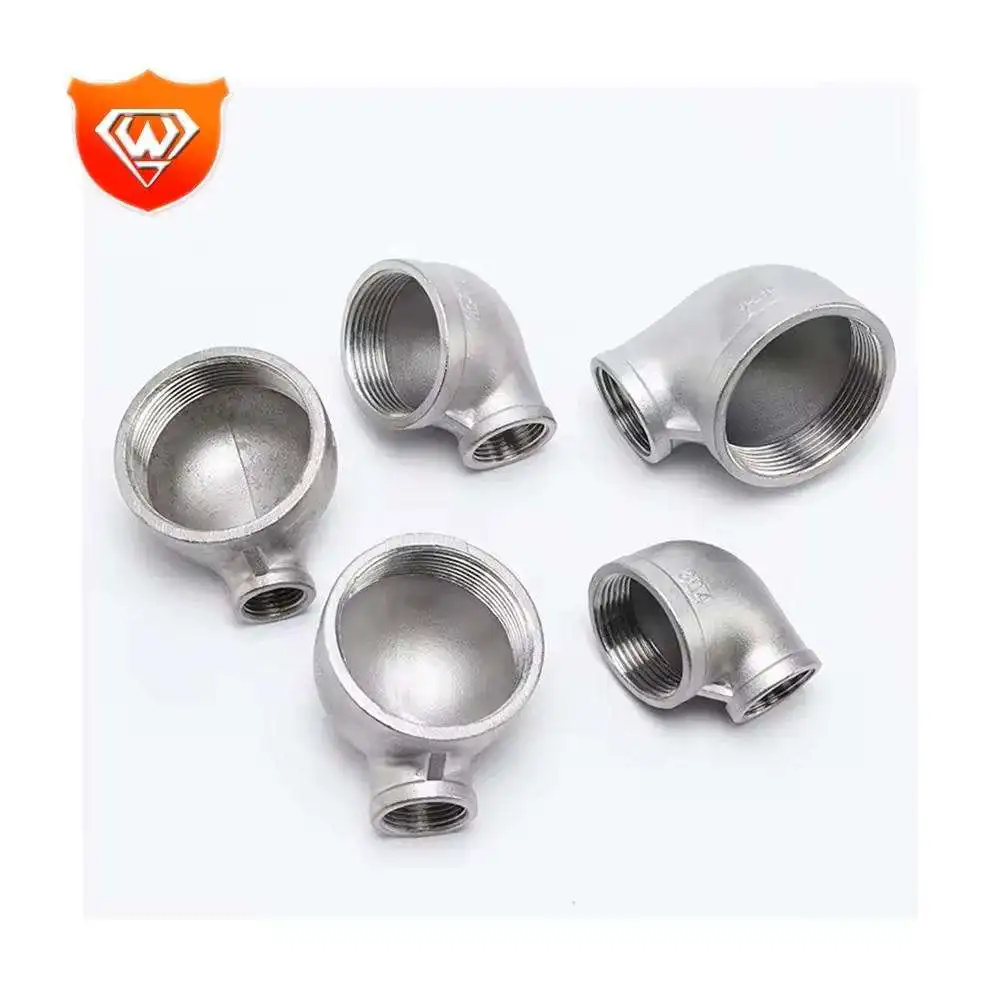 Customized 45 Degree Elbow stainless steel 304 pipe fitting Female Thread Fittings