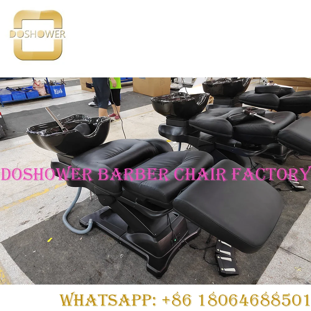 rotating shampoo washing station of shampoo station salon backwash unit for electrical adjusted backwash shampoo unit