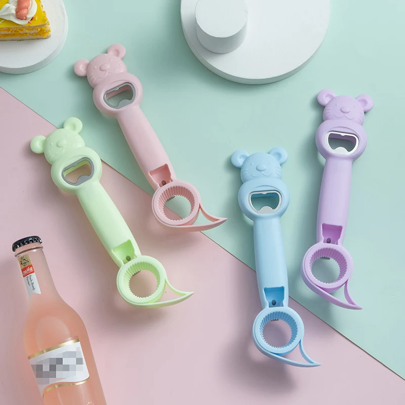 Лидер продаж 2024 многофункциональная открывалка для пивных бутылок пластиковая консервных банок из нержавеющей стали руководство кухни и столешницы