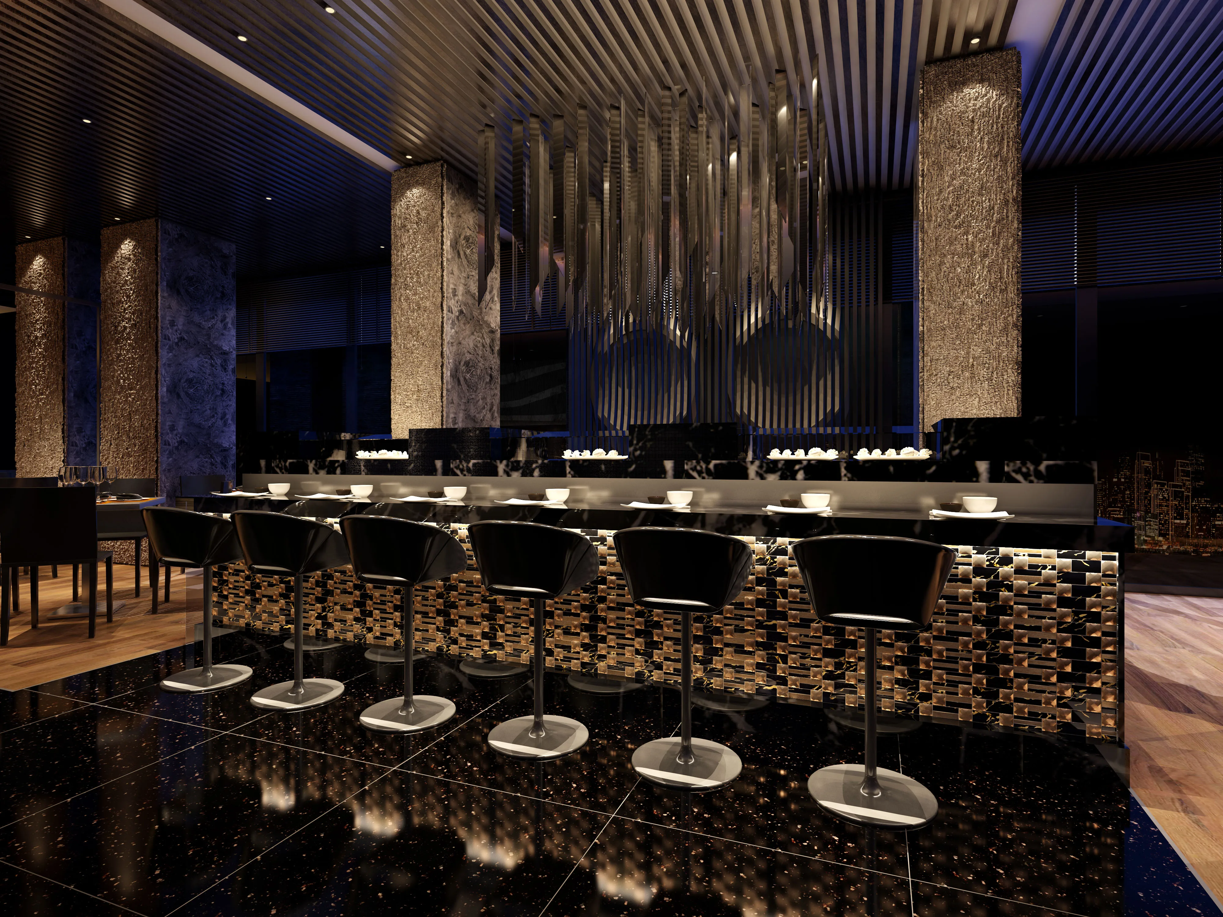 HSW18001 3D Cube Metal Stainless Steel Designer Mosaic Tile