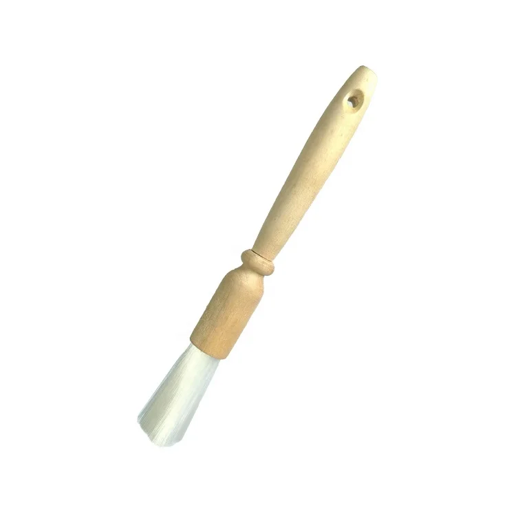 Extra soft air conditioning wooden handle port instrument dust Car detailing coffee powder cleaning brush