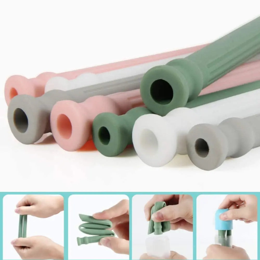 Reusable Straws Silicone with Case BPA Free Reusable Straws Drinking Silicone for Cold or Hot Travel Straws with Case