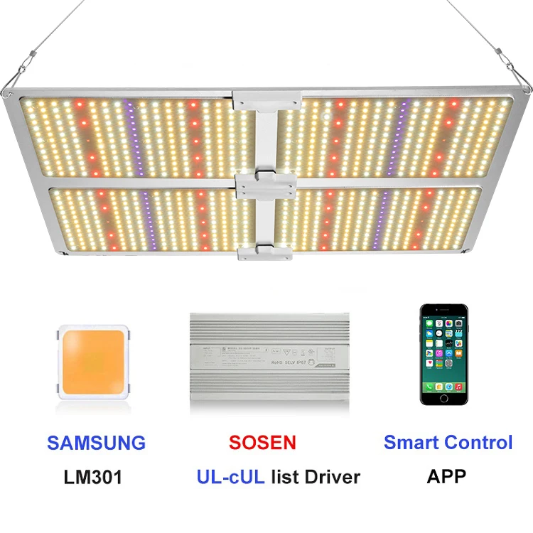 kl4000 led grow light board lm301 UV led+App Smart control ip65 led grow light full spectrum  for indoor garden