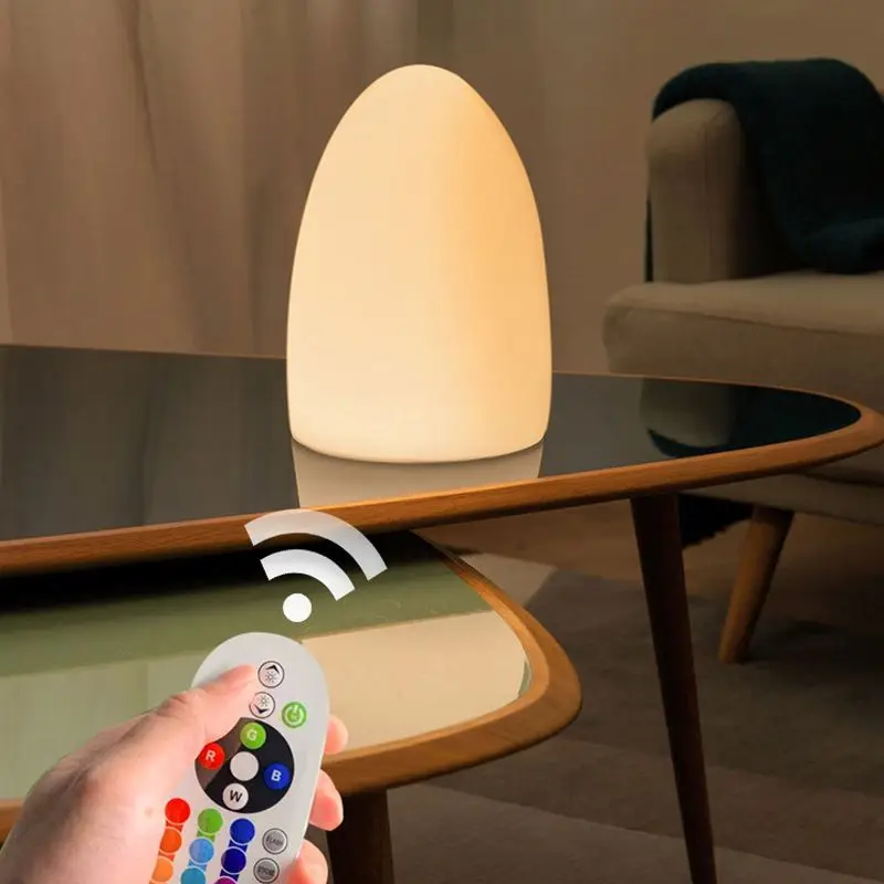 LED luminous ball charging remote control color changing cylindrical star indoor ambient light
