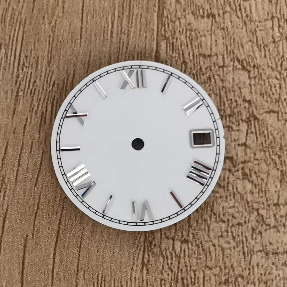 New Design 28.5Mm Watch Dial Suitable For Seik-o Nh35/36/7S Movement Enamel Roman Scale Dial High-Quality