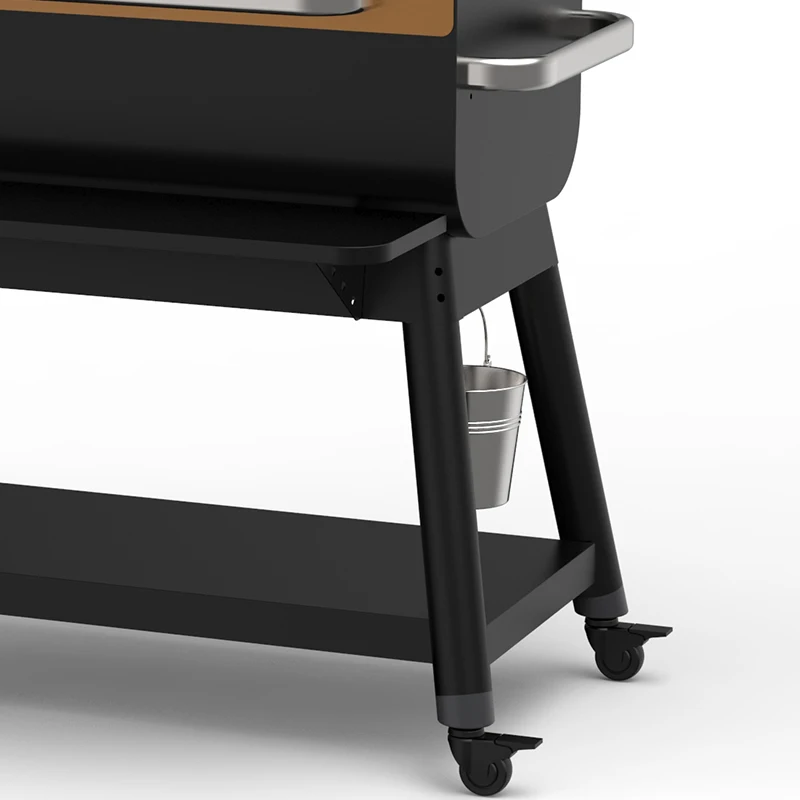 Profession ODM OEM Outdoor Garden Premium Trolley Wood Pellet Grill Smoker Barbecue Charcoal BBQ Grill