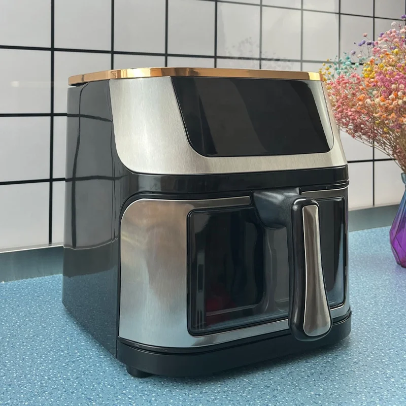 Household high-capacity oil-free air fryer intelligent timed and visual fully automatic French fries electromechanical fryer