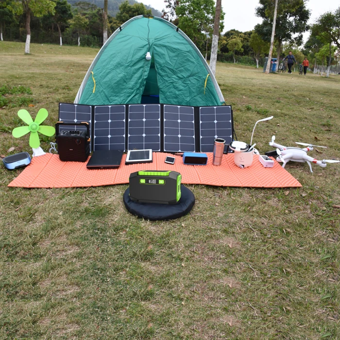 AC DC USB Output 45AH 1.6KG 220 volt Portable Power Bank Solar Battery For Camping Air Pump Drone Laptop Outdoor Lighting