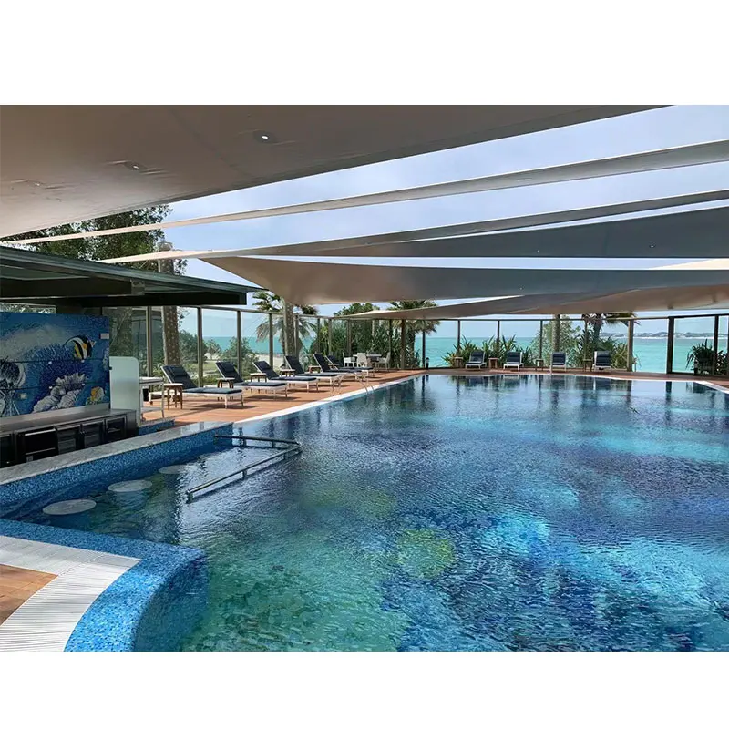 Customized Underwater world Art Swimming Pool Glass Mosaic Ocean Floor Decorative Picture Tiles for Pool