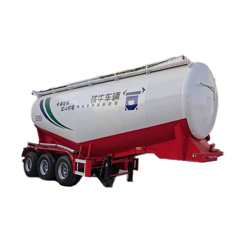 Dry Bulk Cement Silo Tank/ Powder Material Tanker Bulk Cement Tank Semi Trailers