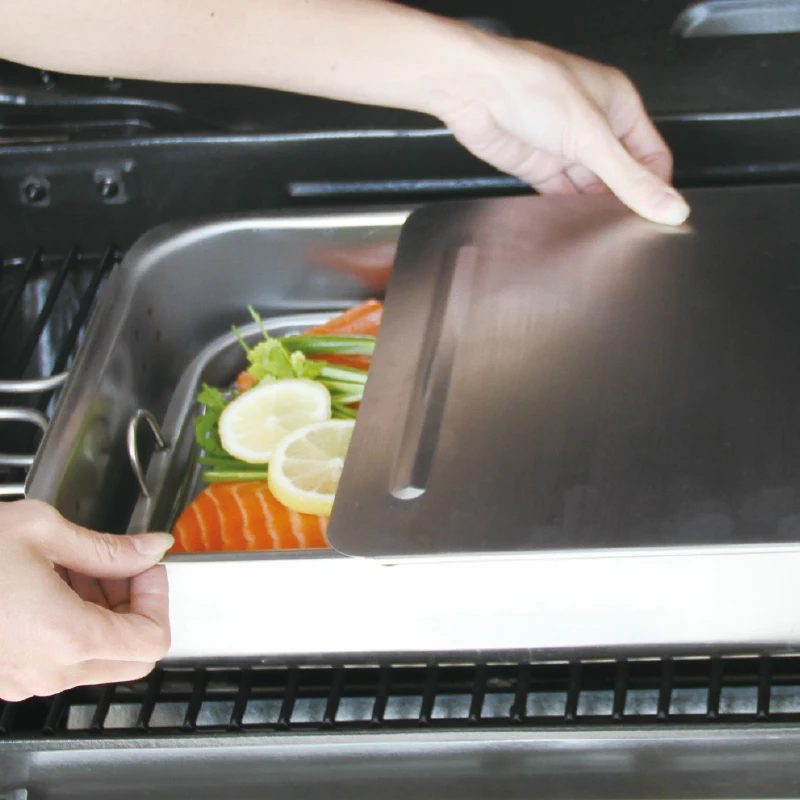 
Stainless steel Stovetop Smoker amazon hot selling Smoker Box 