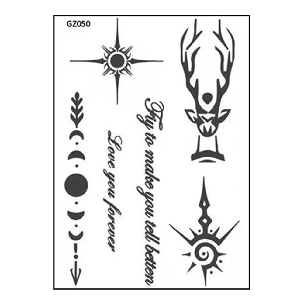 Hot sale Custom Design Waterproof Pattern Tattoos Temporary Tattoo Sticker Flash Tattoos for Men and Woman