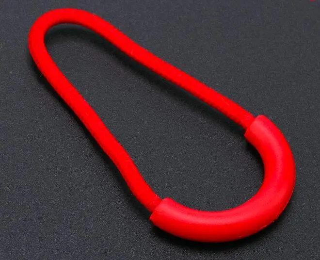custom brand logo Rubber Zipper Puller for clothing